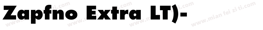 Zapfno Extra LT)字体转换